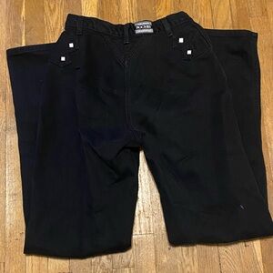 Black high rise Rockies jeans for tall women.